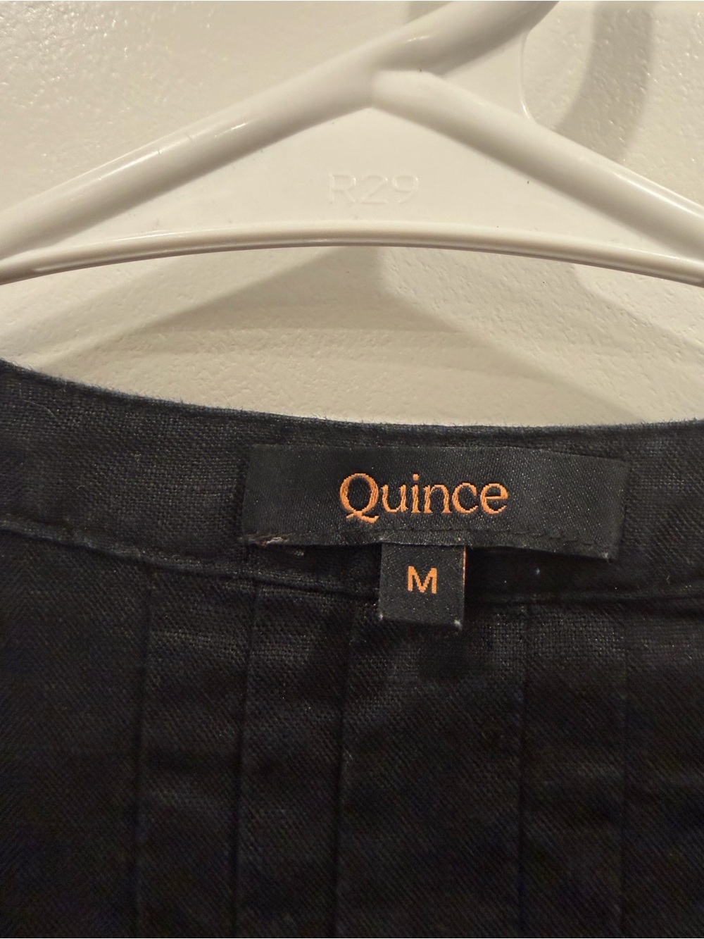 Quince Slate Gray Linen Pintuck Tunic View 2